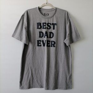 IML Isaacmorris Men's Gray "best dad ever" T-shirt Size XL